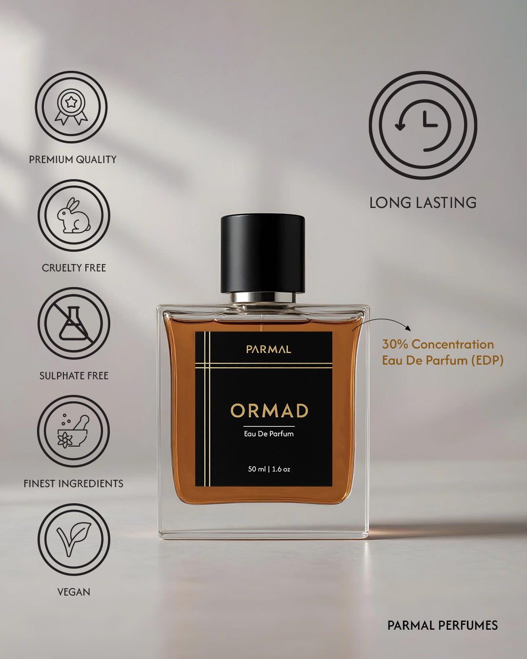 ORMAD Unisex Perfume EDP | Amber Oud Spicy