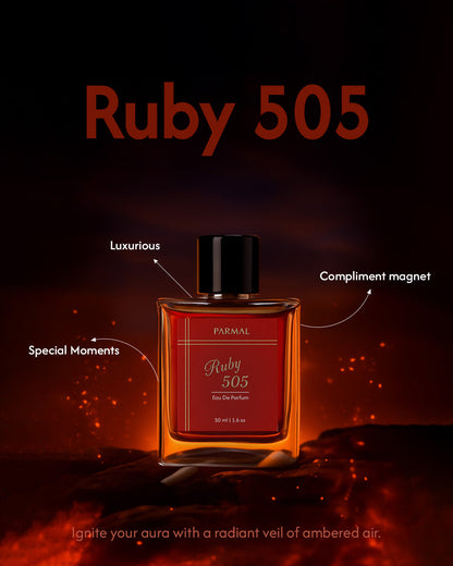 Ruby 505 Unisex Perfume EDP | Amber Floral Woody