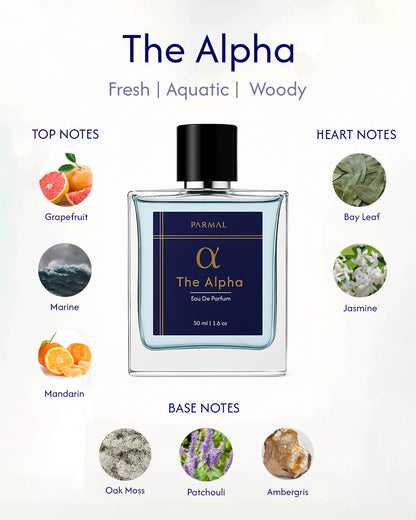 The Alpha Unisex Perfume EDP | Fresh Woody Aquatic